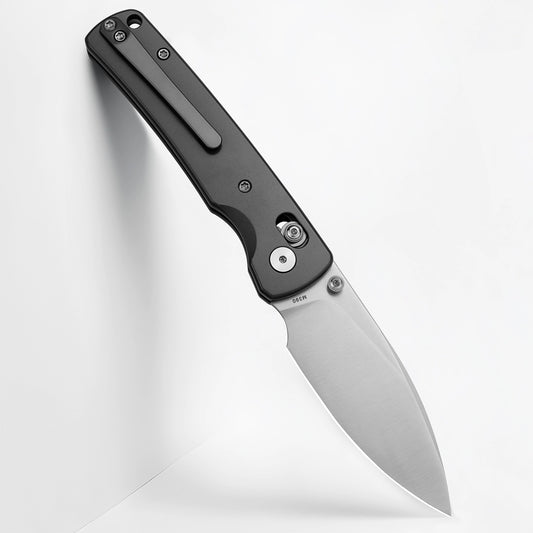 Miguron Vakor - 3.15" M390 Satin Blade, Dark Grey PVD Titanium Handle. MGR-633ADG