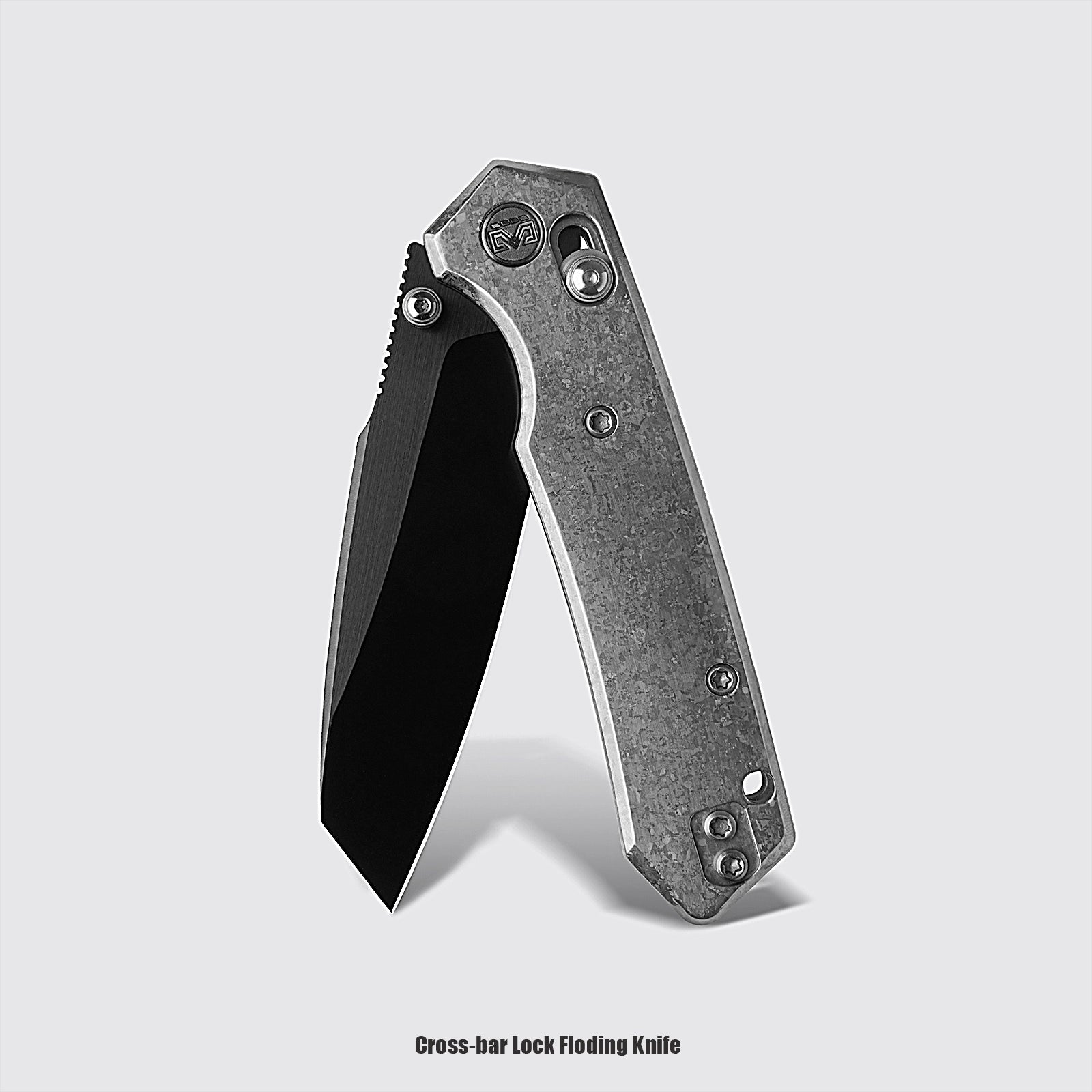 Miguron Vatso - 2.99" M390 Satin DLC Blade, Silver Crystal Titanium Handle. MGR-631ABJSR