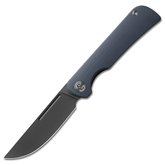 Miguron Vazot - 3.25" D2 Dark Grey PVD Blade, Slate Grey G10 Handle