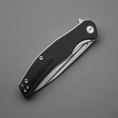 Miguron Knives Velona - 4.03" 14C28N Satin Blade, Black Micarta Handle