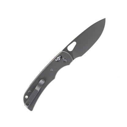 Miguron Moyarl Crossbar Lock - 3.25" 14C28N Dark Grey PVD Blade, Dark Grey Titanium Handle. MGR621ADG