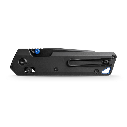 Vosteed Parallel A3501 - 2.9" 154CM Black Stonewash Blade, Black Titanium Handle