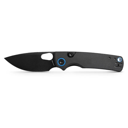 Vosteed Porcupine A2601 - 2.99" 14C28N Black Stonewash Blade, Black Micarta Handle