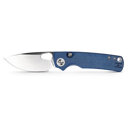 Vosteed Porcupine A2605 - 2.99" 14C28N Satin Blade, Blue Micarta Handle