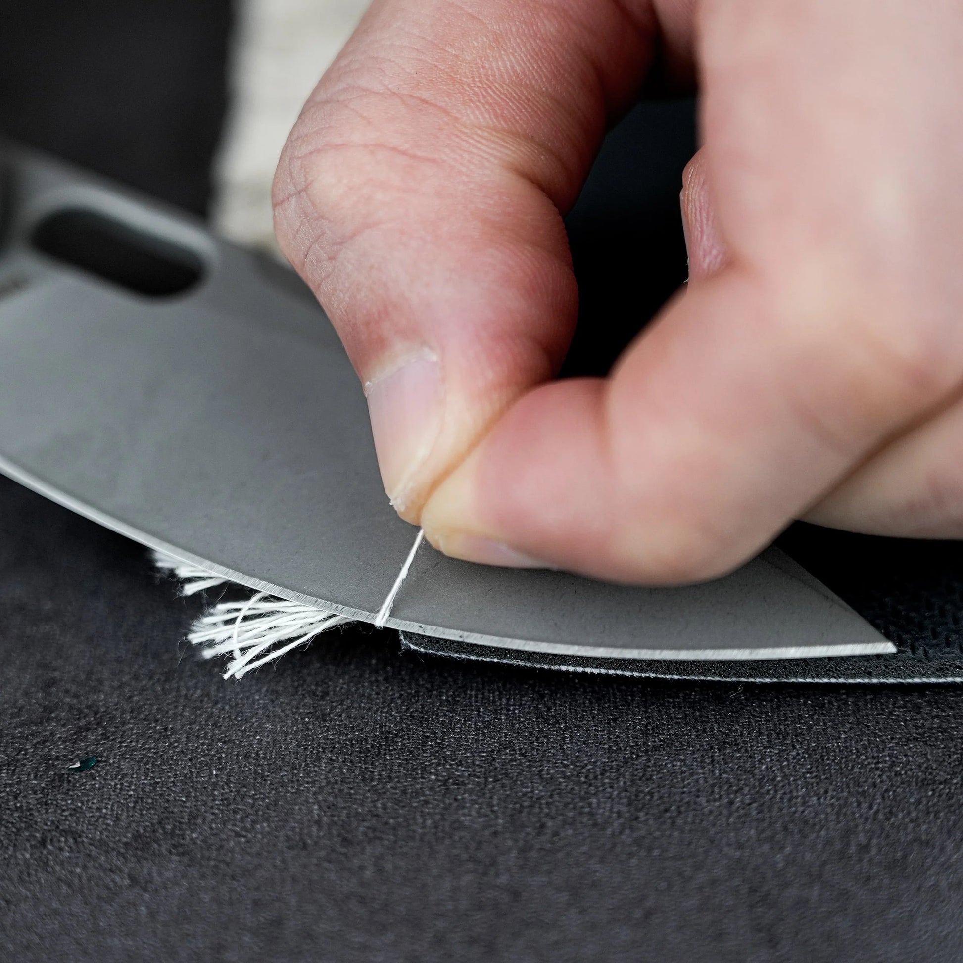 Vosteed Psyop A2222 - 3.32" Elmax Acid Wash & Stonewash Blade, Titanium Handle