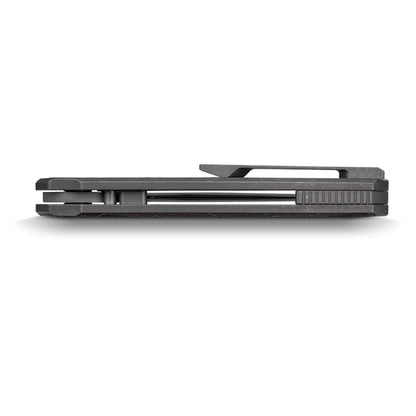 Vosteed Psyop A2222 - 3.32" Elmax Acid Wash & Stonewash Blade, Titanium Handle