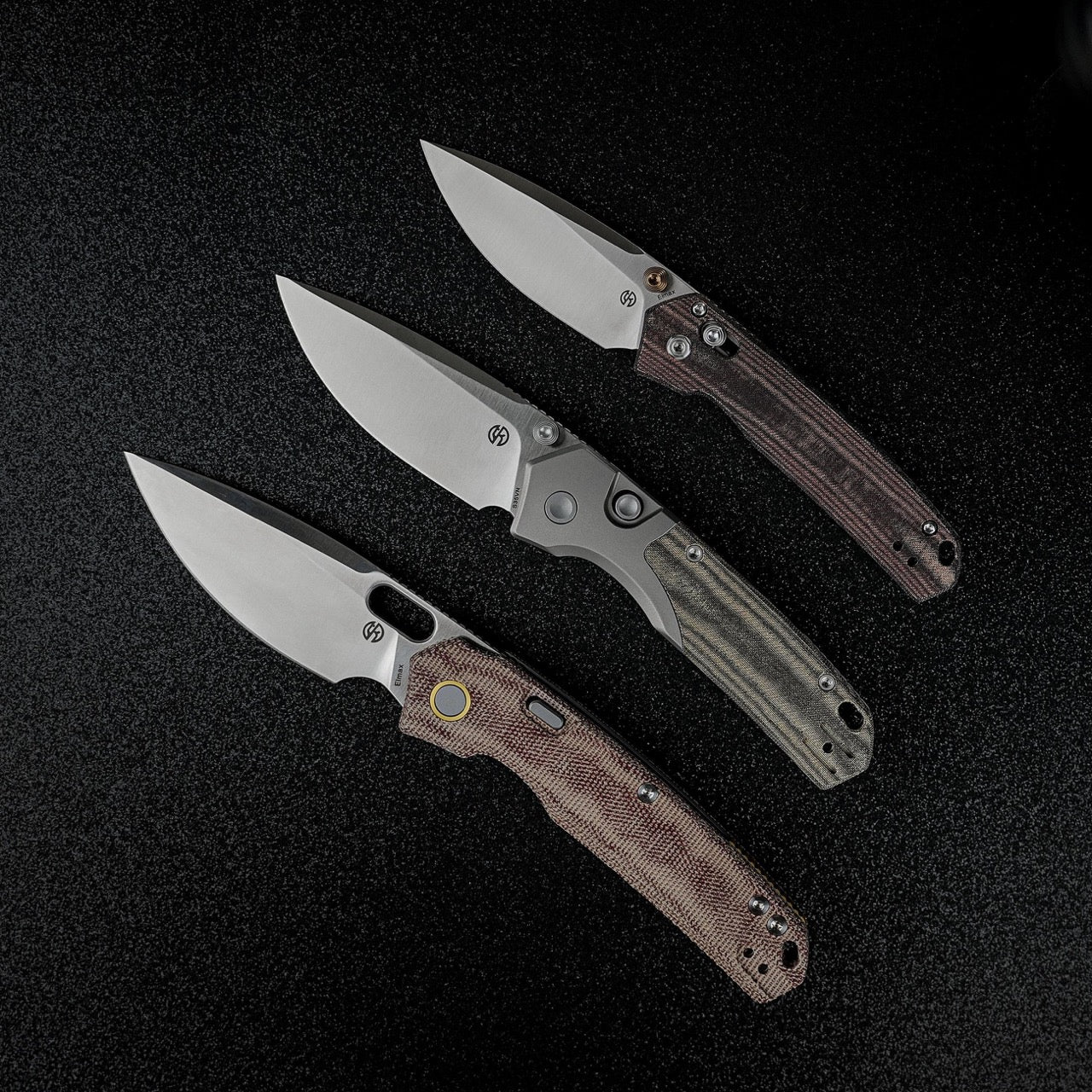 Vosteed Psyop 299 A2218 - 2.99" S35VN Satin Blade, Green Micarta & Titanium Handle