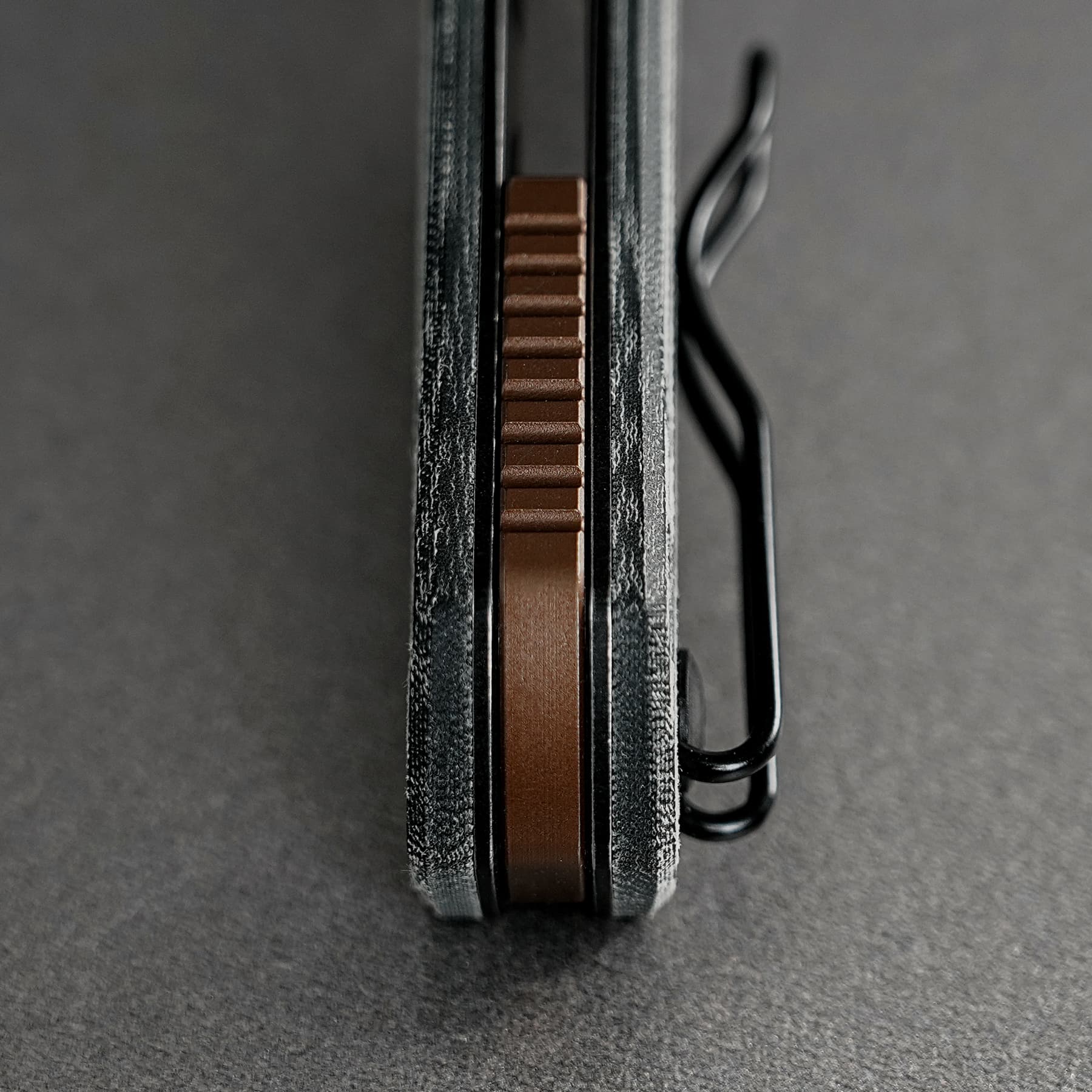 Vosteed Psyop 299 A2219 - 2.99" S35VN Black Stonewash Blade, Black Micarta & Titanium Handle