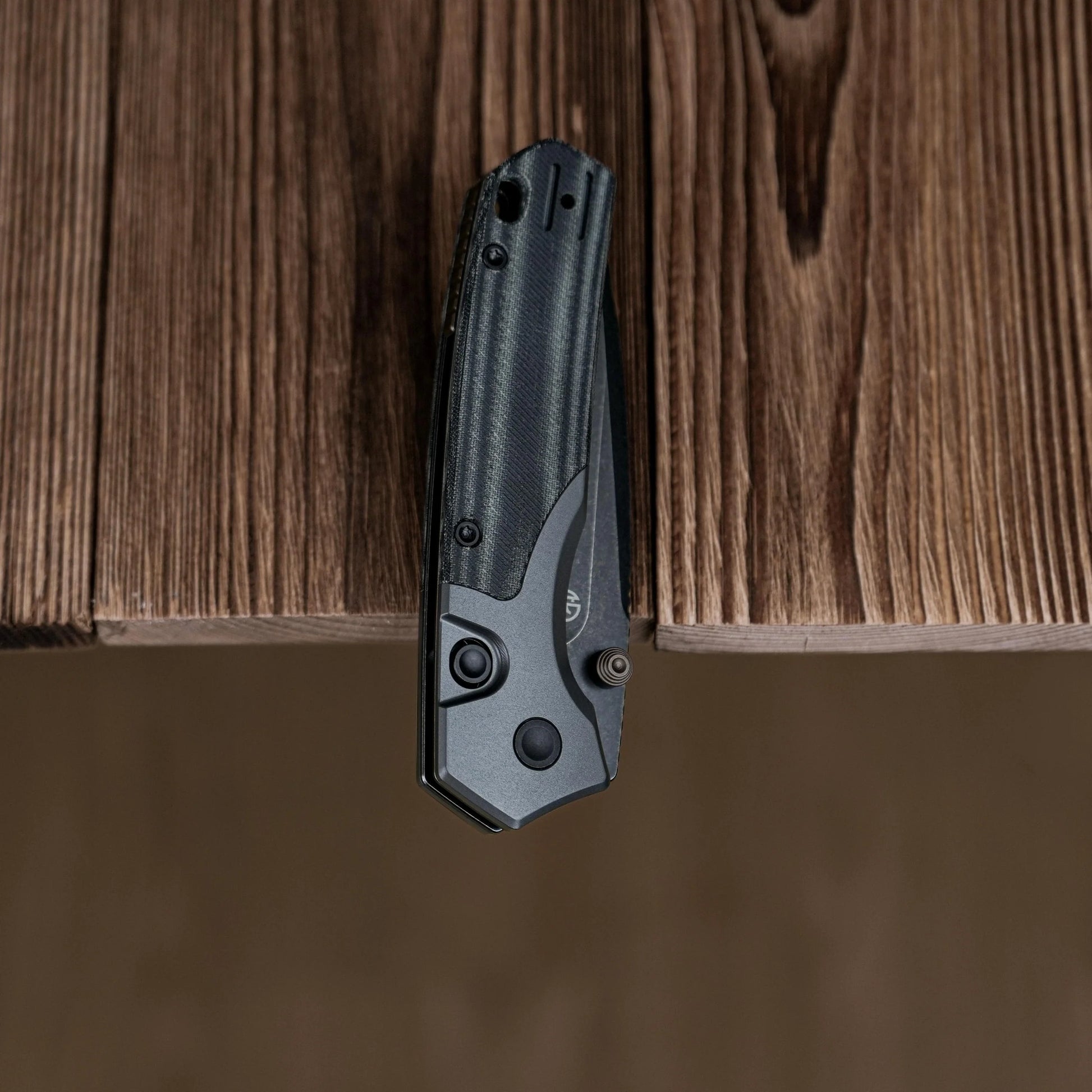 Vosteed Psyop 299 A2219 - 2.99" S35VN Black Stonewash Blade, Black Micarta & Titanium Handle