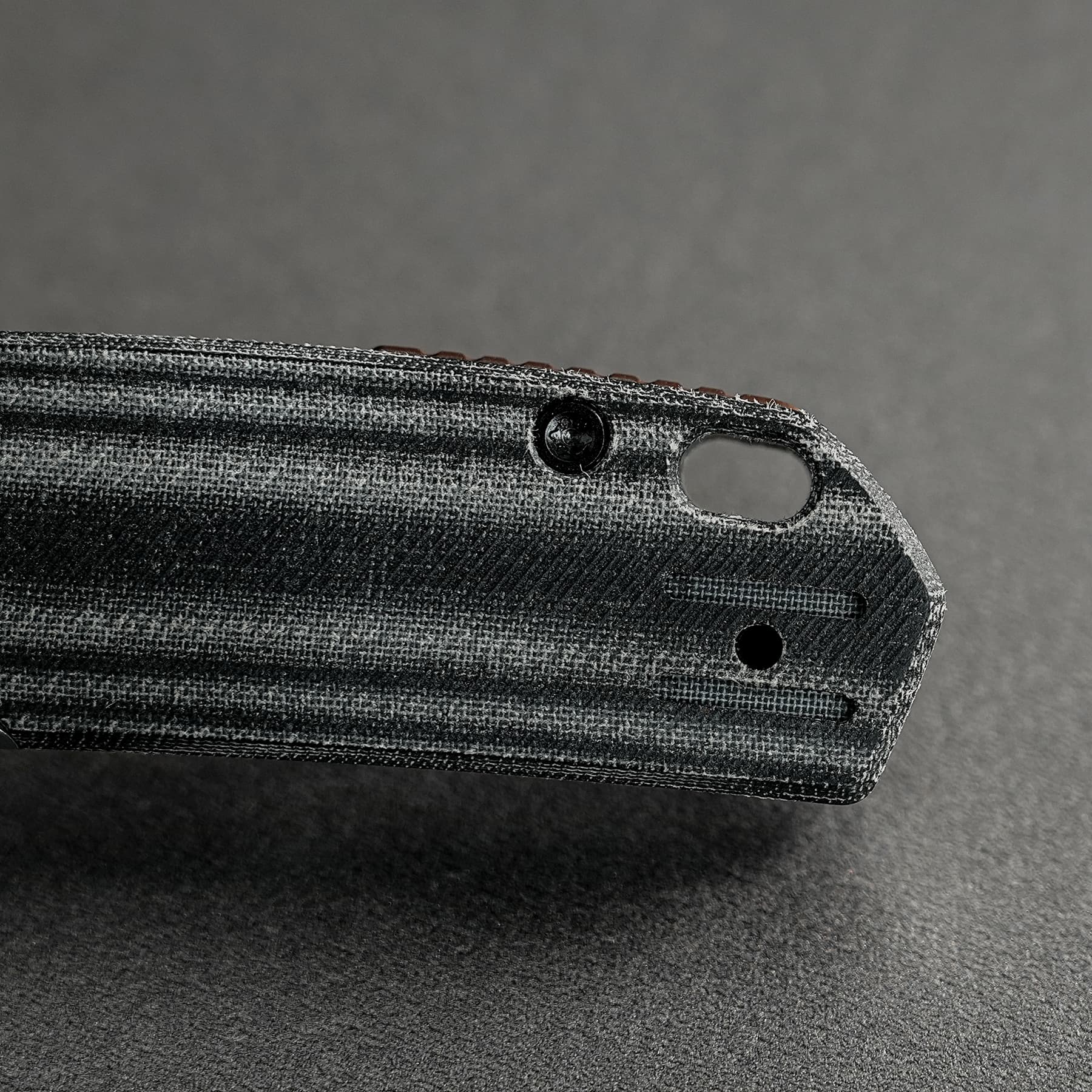 Vosteed Psyop 299 A2219 - 2.99" S35VN Black Stonewash Blade, Black Micarta & Titanium Handle