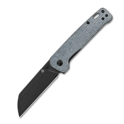 QSP Penguin - 3.06" D2 Black Stonewashed Blade, Denim Micarta Handle - QS130-B2
