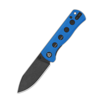 QSP Canary Folder - 2.84" 14C28N Black Stonewashed Blade, Blue G10 Handle - QS150-I2