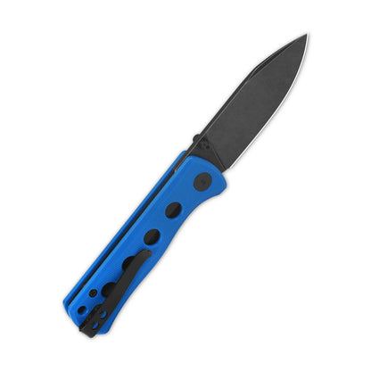 QSP Canary Folder - 2.84" 14C28N Black Stonewashed Blade, Blue G10 Handle - QS150-I2