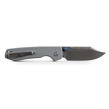 Vosteed Raccoon Bowie Top Liner Lock A2918 - 3.25" 14C28N Destroyer Grey Blade, Grey G10 Handle