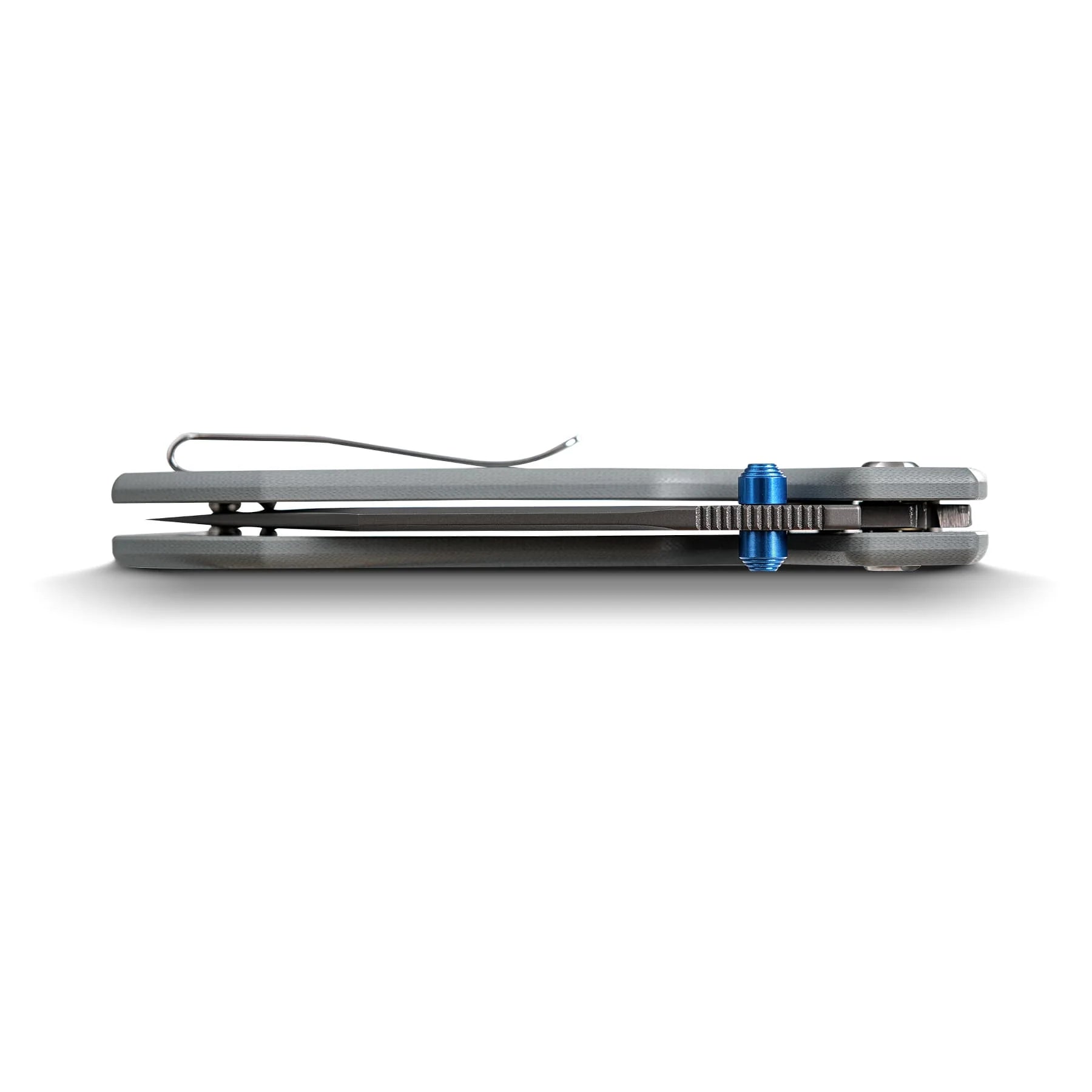 Vosteed Raccoon Bowie Top Liner Lock A2918 - 3.25" 14C28N Destroyer Grey Blade, Grey G10 Handle