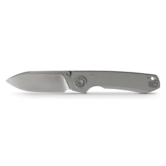 Vosteed Raccoon V Vanchor Lock A4003 - 3.22" M390 Satin Blade, Titanium Handle
