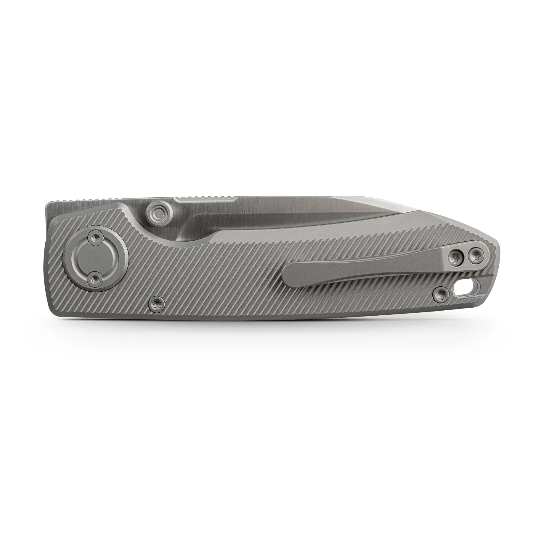 Vosteed Raccoon V Vanchor Lock A4003 - 3.22" M390 Satin Blade, Titanium Handle