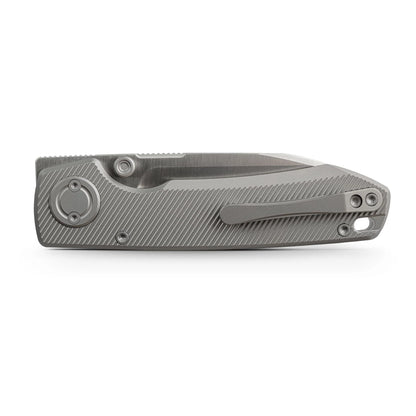 Vosteed Raccoon V Vanchor Lock A4003 - 3.22" M390 Satin Blade, Titanium Handle