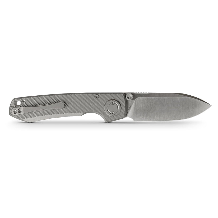 Vosteed Raccoon V Vanchor Lock A4003 - 3.22" M390 Satin Blade, Titanium Handle