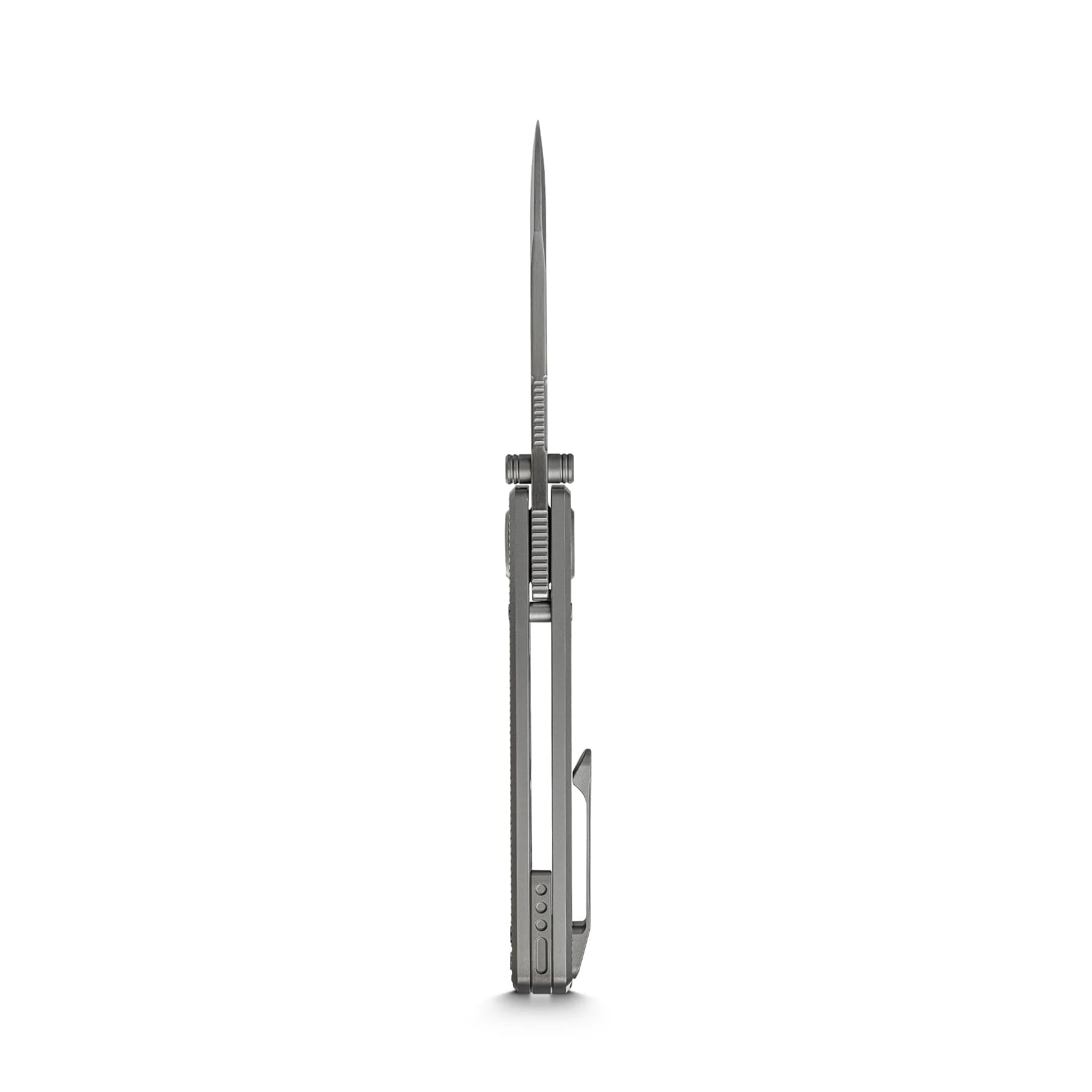 Vosteed Raccoon V Vanchor Lock A4003 - 3.22" M390 Satin Blade, Titanium Handle
