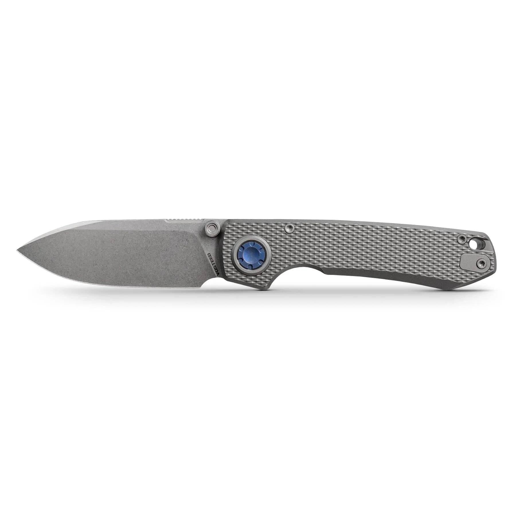 Vosteed Raccoon V Vanchor Lock A4001 - 3.22" M390 Stonewash Blade, Titanium Handle