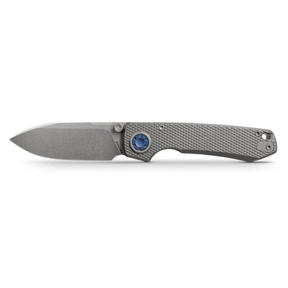 Vosteed Raccoon V Vanchor Lock A4001 - 3.22" M390 Stonewash Blade, Titanium Handle