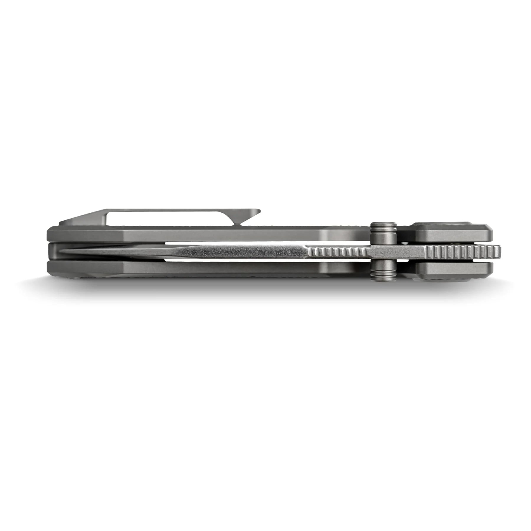 Vosteed Raccoon V Vanchor Lock A4001 - 3.22" M390 Stonewash Blade, Titanium Handle