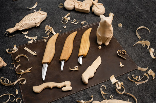 BeaverCraft S15 - Starter Chip Carving and Whittling Knife Set