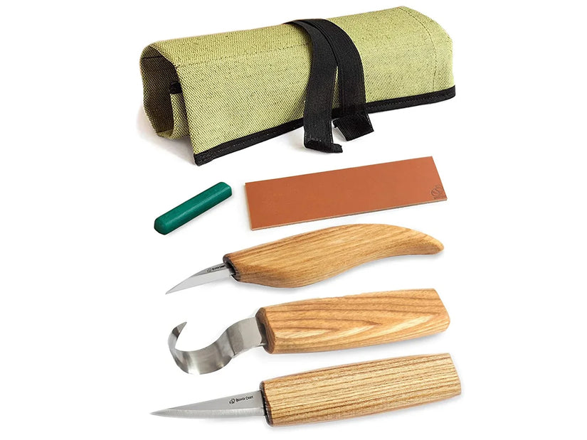 BeaverCraft S17 - Extended Spoon and Whittle Knife Set