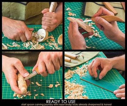 BeaverCraft S17 - Extended Spoon and Whittle Knife Set