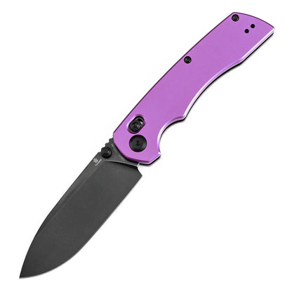 Tenable Kryo T1001V2 - 3.58" 14C28N Blackwash Blade, Purple Aluminium Handle