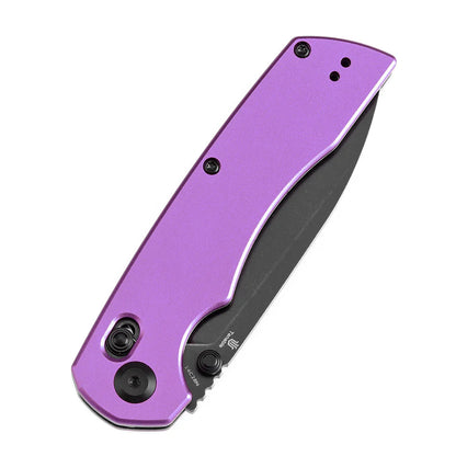 Tenable Kryo T1001V2 - 3.58" 14C28N Blackwash Blade, Purple Aluminium Handle