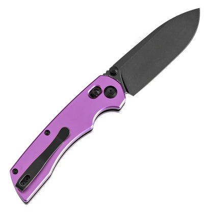 Tenable Kryo T1001V2 - 3.58" 14C28N Blackwash Blade, Purple Aluminium Handle