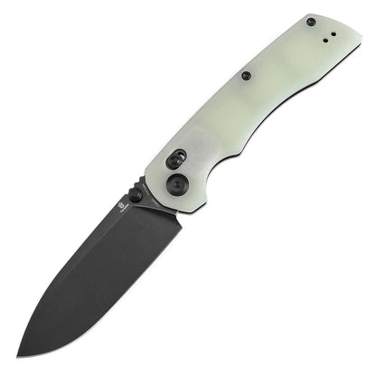 Tenable Kryo T1001V4 - 3.58" 14C28N Blackwash Blade, Jade G10 Handle