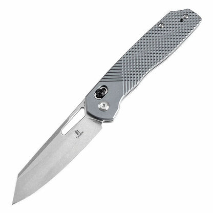 Tenable Shard T1006V4 - 3.47" 14C28N Stonewashed Blade, Grey Aluminium Handle