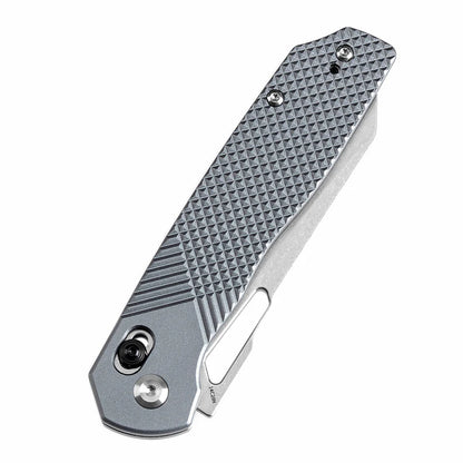 Tenable Shard T1006V4 - 3.47" 14C28N Stonewashed Blade, Grey Aluminium Handle