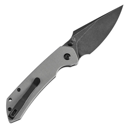 Tenable Fenrir T1034F3 - 3.45" 14C28N Blackwash Blade, Grey G10 Handle