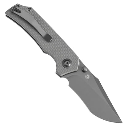 Tenable Fermi T1122A5 - 3.11" 14C28N Grey Blade, Grey G10 Handle