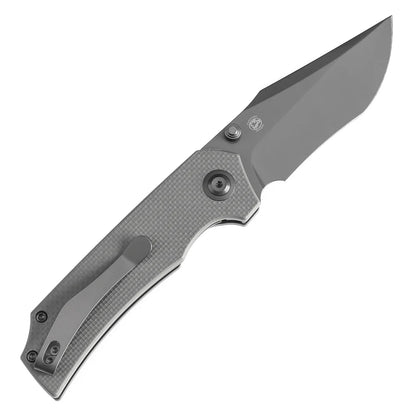 Tenable Fermi T1122A5 - 3.11" 14C28N Grey Blade, Grey G10 Handle