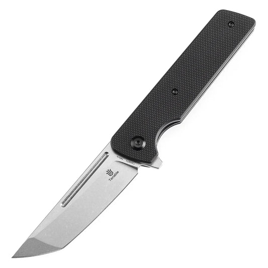 Tenable Anomaly T2038T1 - 3.14" Nitro-V Stonewashed Blade, Black G10 Handle