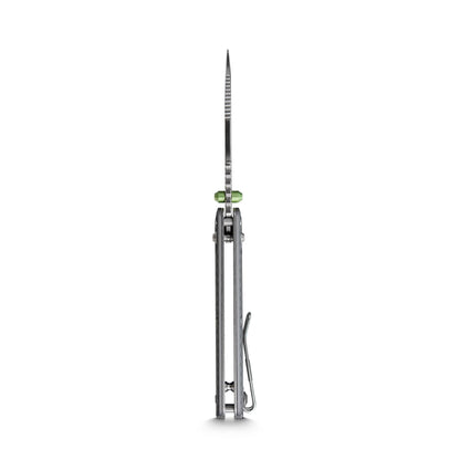 Vosteed Vombat A4104 - 2.92" M390 Satin Zulu Blade, Grey Aluminium Handle