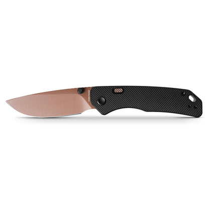 Vosteed Marten A1605 - 2.98" 154CM Copper Dune Blade, Black Aluminium Handle