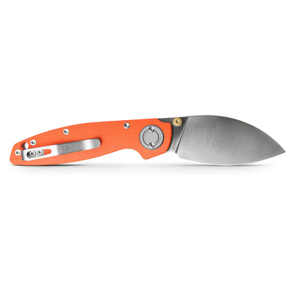 Vosteed Shilin Cutter A2801 - 2.9" 154CM Satin Blade, Orange Norplex UltreX G10 Handle