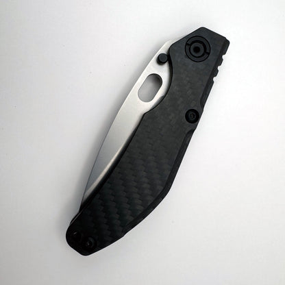 North Mountain Blade x Duane Dwyer BBNM - 3.62" SLD-Magic Tanto Blade, 3K Carbon Fibre Handle