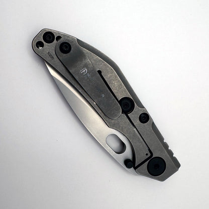 North Mountain Blade x Duane Dwyer BBNM - 3.62" SLD-Magic Tanto Blade, 3K Carbon Fibre Handle