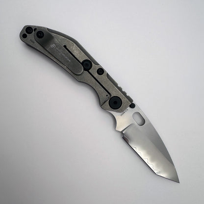 North Mountain Blade x Duane Dwyer BBNM - 3.62" SLD-Magic Tanto Blade, 3K Carbon Fibre Handle