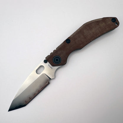 North Mountain Blade x Duane Dwyer BBNM - 3.62" SLD-Magic Tanto Blade, Micarta Handle