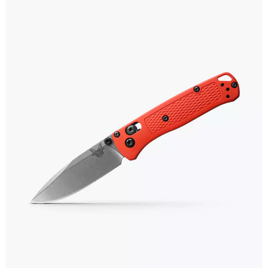 Benchmade Mini Bugout 533-04 - 2.82" S30V Stonewash Blade, Mesa Red Grivory Handles