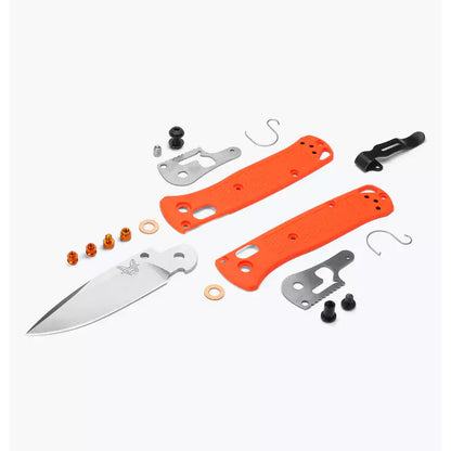 Benchmade Mini Bugout 533 - 2.82" S30V Stonewash Blade, Orange Grivory Handles