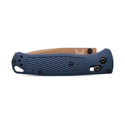 Benchmade Bugout 535FE-05 - S30V Flat Earth Cerakote Blade, Crater Blue Grivory Handles